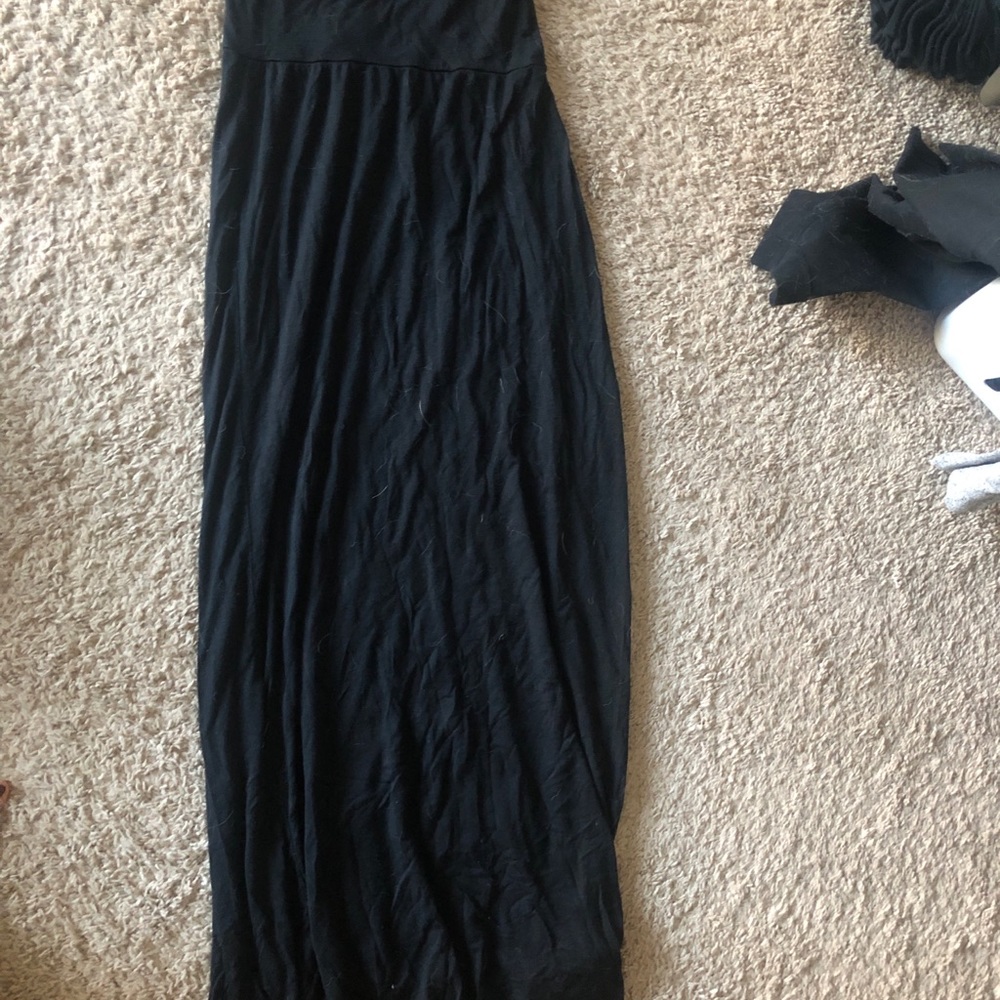 Black maxi skirt